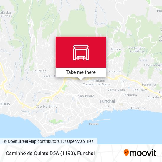 Caminho da Quinta  D5A (1198) mapa