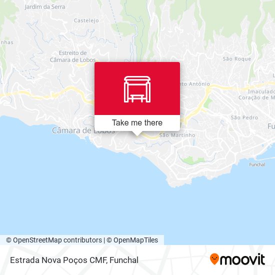 Estrada Nova Poços CMF mapa