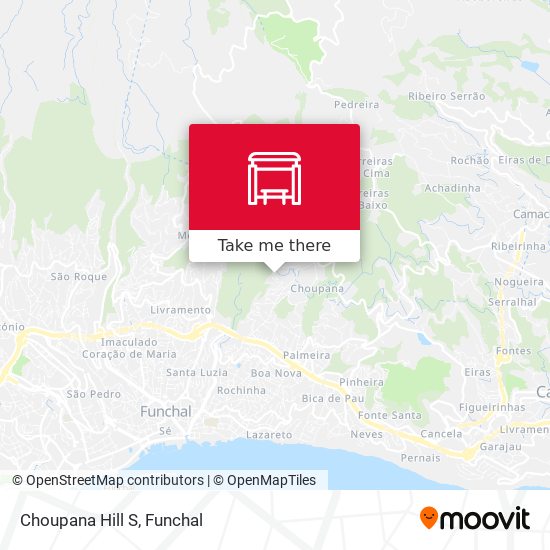 Choupana Hill  S map