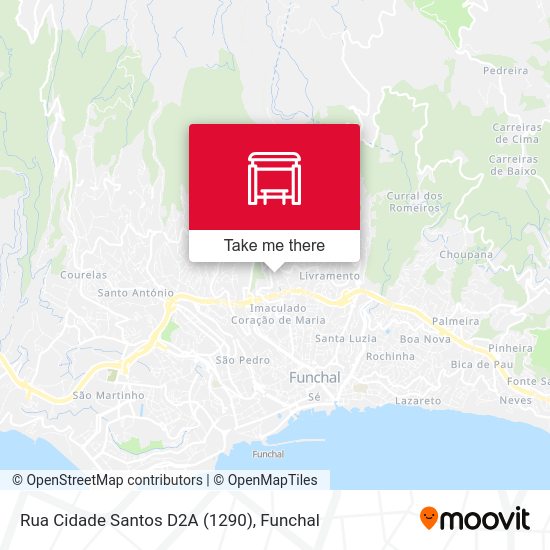 Rua Cidade Santos  D2A map