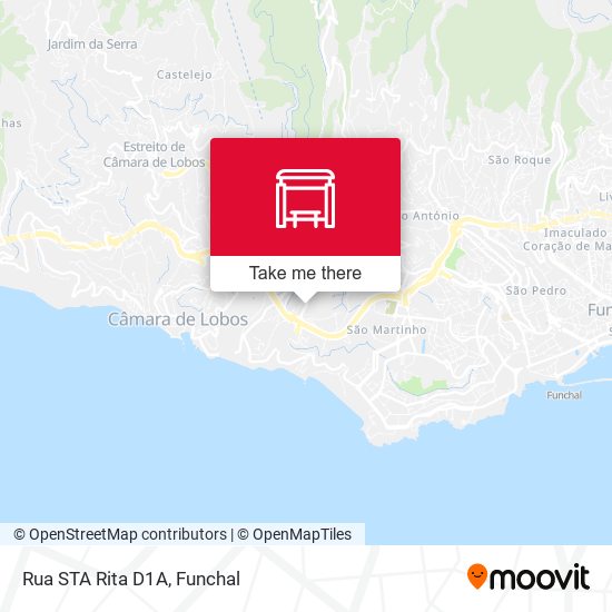 Rua STA Rita  D1A map