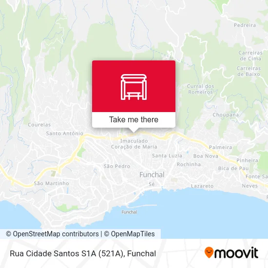 Rua Cidade Santos  S1A (521A) map