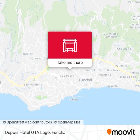 Depois Hotel QTA Lago mapa