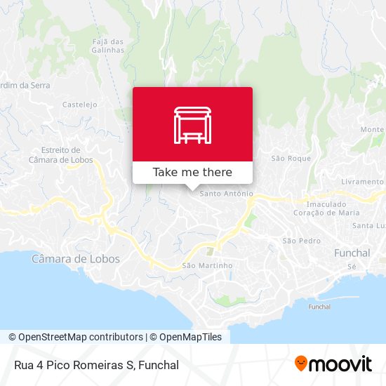 Rua 4 Pico Romeiras  S mapa