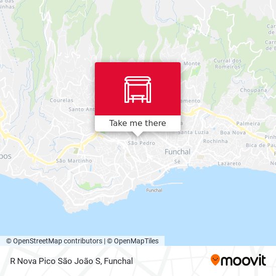 R Nova Pico São João  S mapa