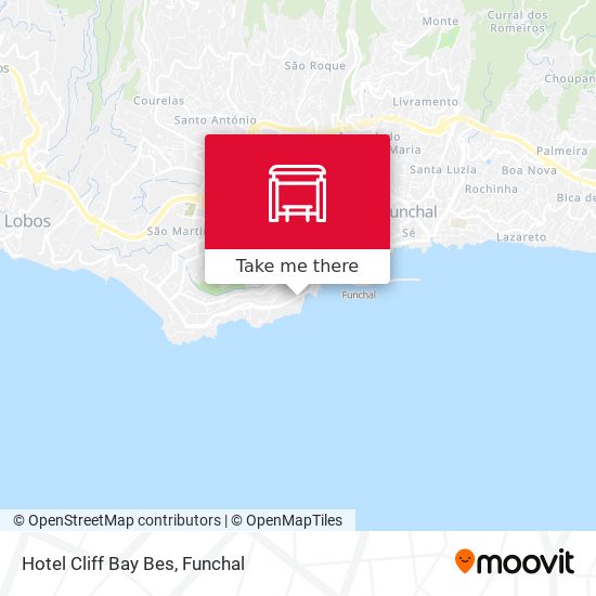 Hotel Cliff Bay  Bes map