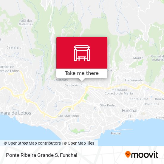 Ponte Ribeira Grande  S map