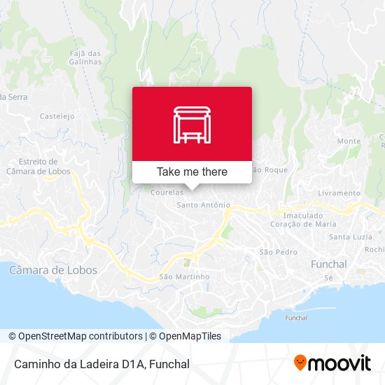 Caminho da Ladeira  D1A mapa