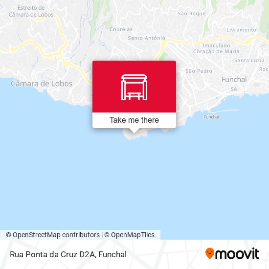 Rua Ponta da Cruz  D2A mapa