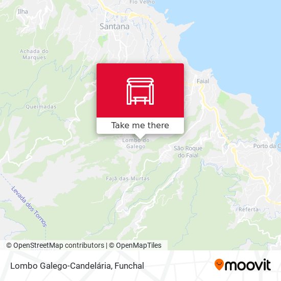 Lombo Galego-Candelária map