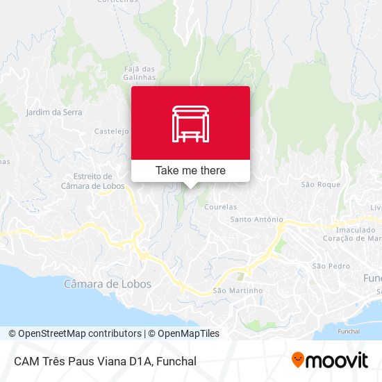 CAM Três Paus  Viana  D1A map