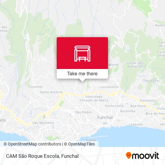 CAM São Roque  Escola map