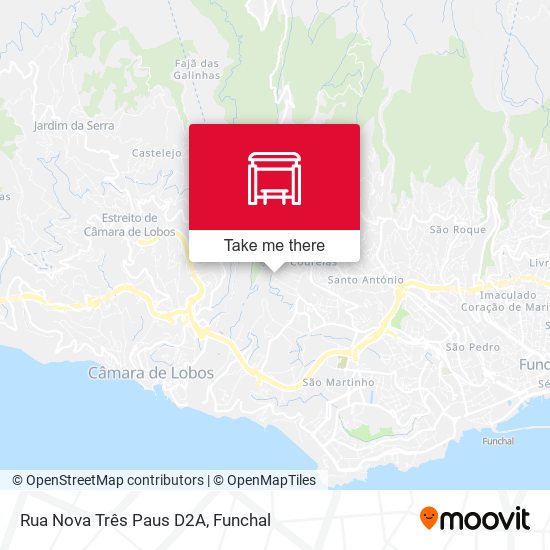 Rua Nova Três Paus  D2A map