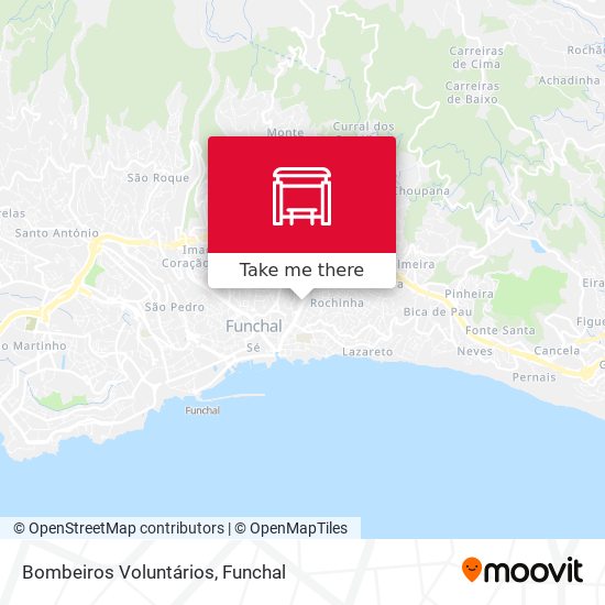 Bombeiros Voluntários map