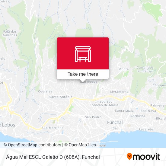 Água Mel  ESCL Galeão  D (608A) mapa