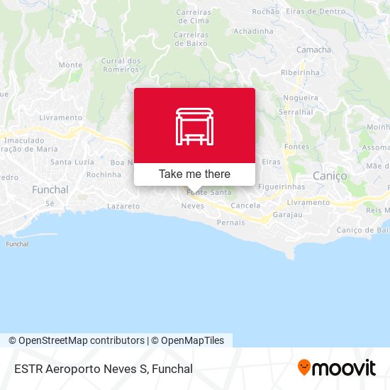 ESTR Aeroporto  Neves  S map