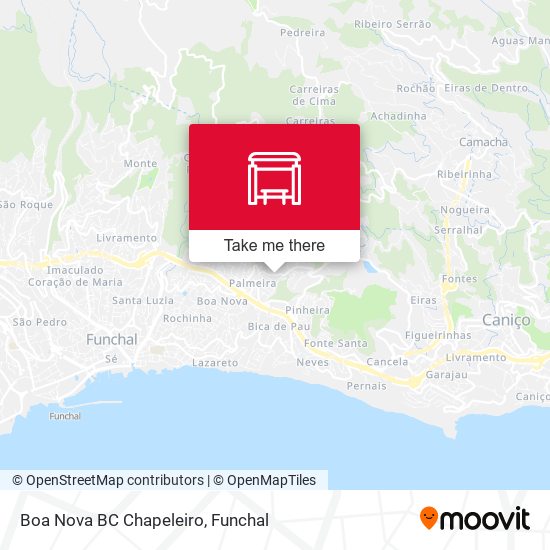 Boa Nova  BC Chapeleiro map