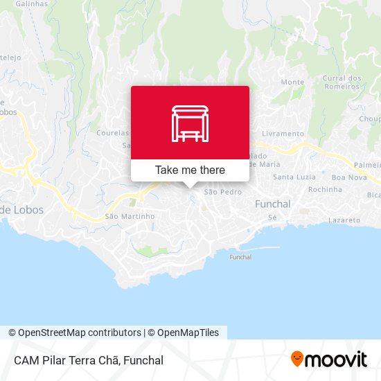 CAM Pilar  Terra Chã mapa