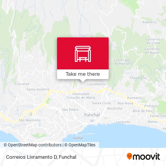 Correios Livramento  D mapa