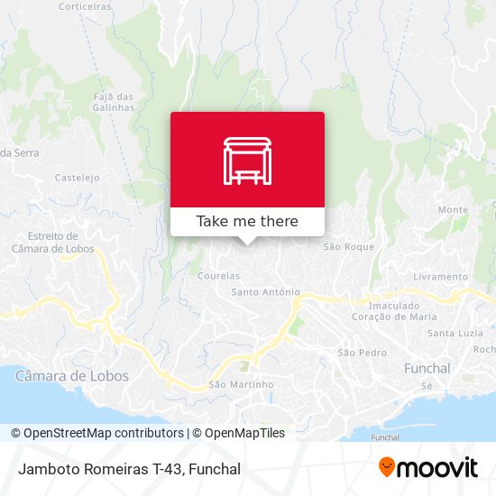 Jamboto  Romeiras  T-43 map