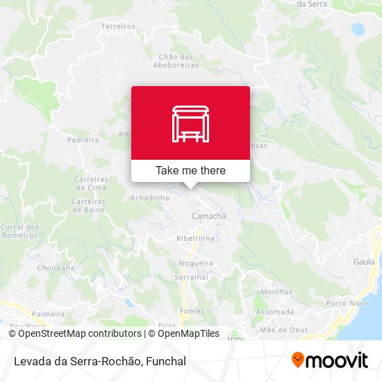 Levada da Serra-Rochão map