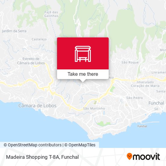 Madeira Shopping  T-8A map