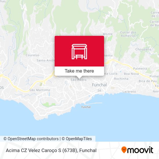 Acima CZ Velez Caroço  S (673B) map