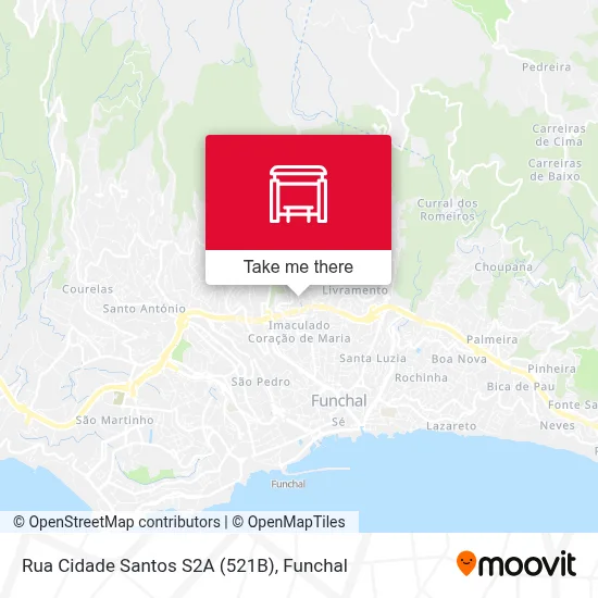 Rua Cidade Santos  S2A (521B) map