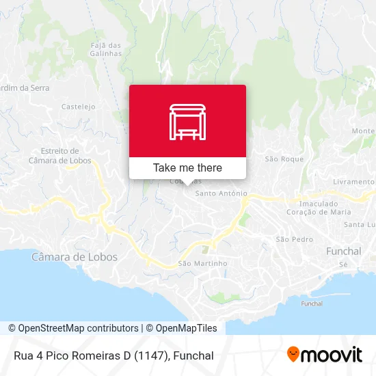 Rua 4 Pico Romeiras  D (1147) map