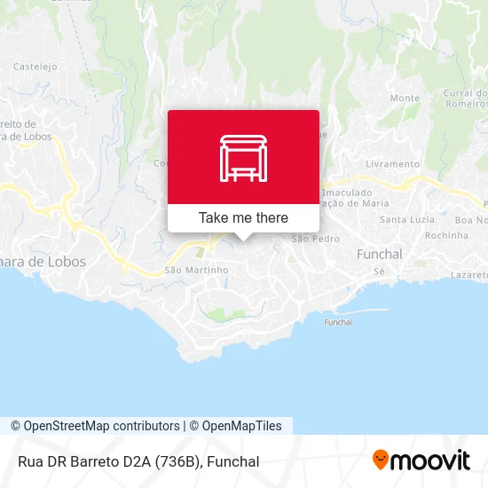 Rua DR Barreto  D2A (736B) map
