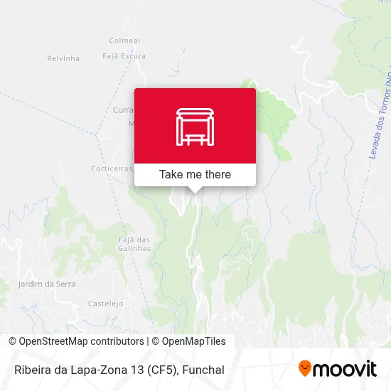 Ribeira da Lapa-Zona 13 (CF5) map