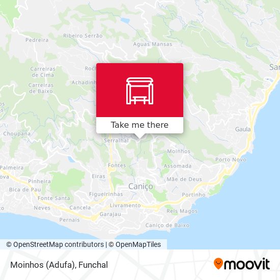 Moinhos (Adufa) mapa