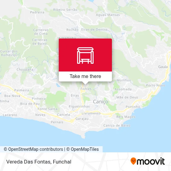 Vereda Das Fontas map