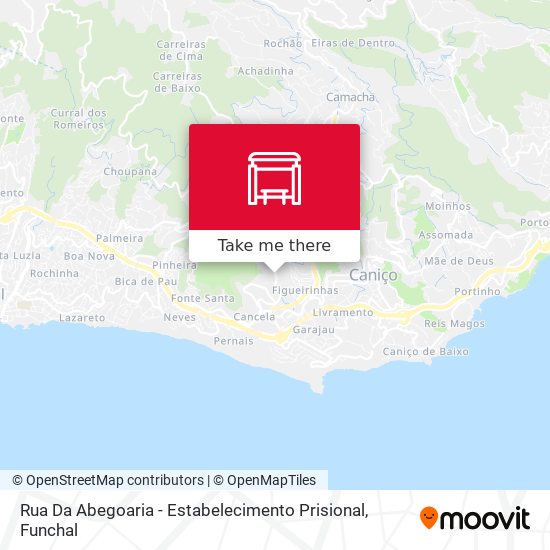 Rua Da Abegoaria - Estabelecimento Prisional map