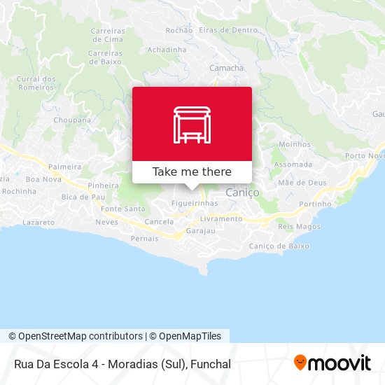 Rua Da Escola 4 - Moradias (Sul) map