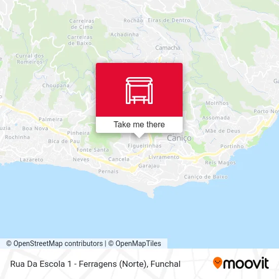 Rua Da Escola 1 - Ferragens (Norte) map