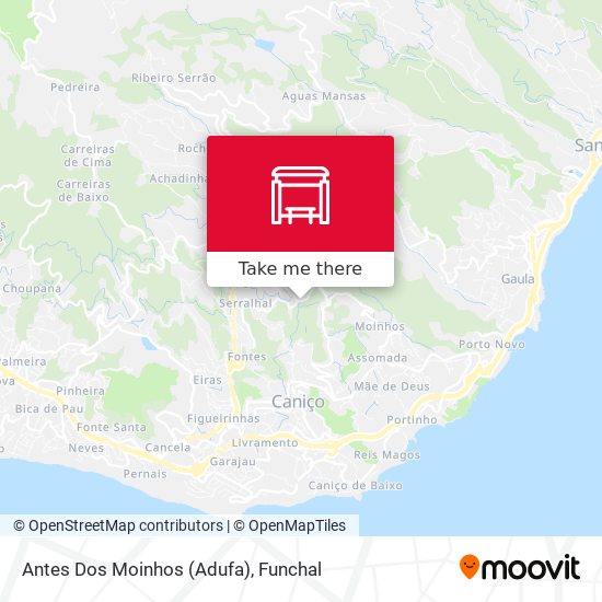 Antes Dos Moinhos (Adufa) map