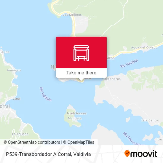 Mapa de P539-Transbordador A Corral