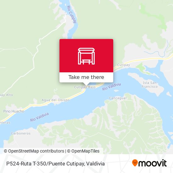 Mapa de P524-Ruta T-350/Puente Cutipay