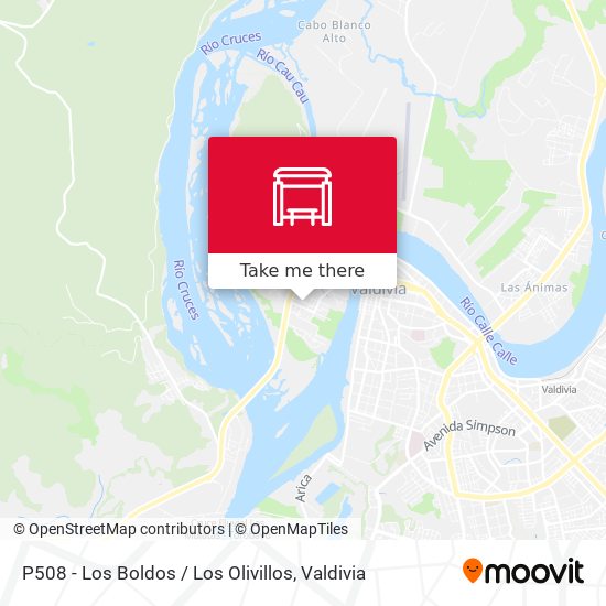 Mapa de P508 - Los Boldos / Los Olivillos