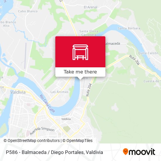 Mapa de P586 - Balmaceda / Diego Portales