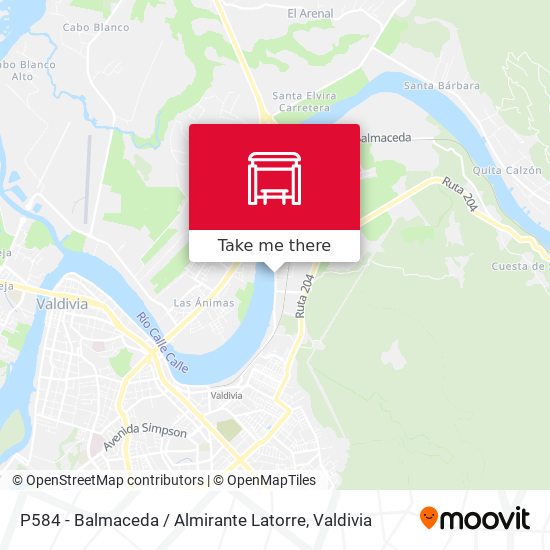 P584 - Balmaceda / Almirante Latorre map