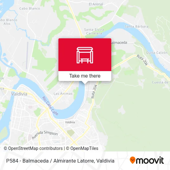 Mapa de P584 - Balmaceda / Almirante Latorre