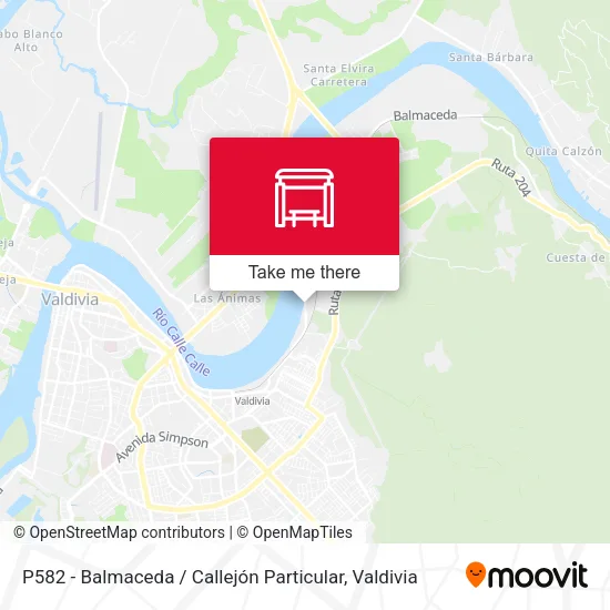 Mapa de P582 - Balmaceda / Callejón Particular