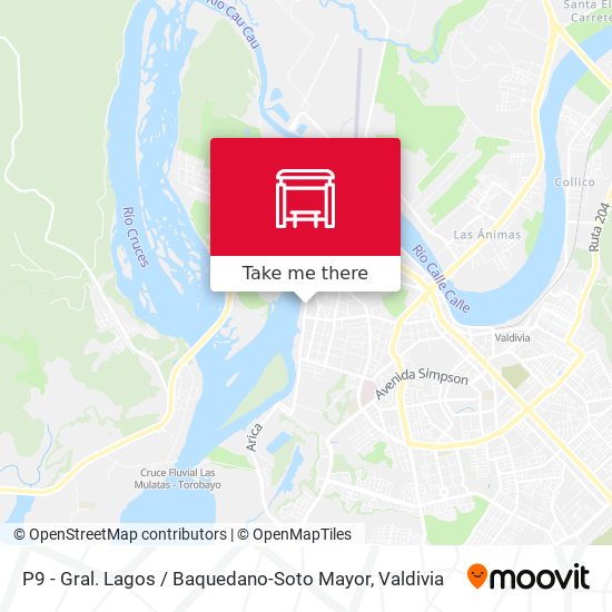 P9 - Gral. Lagos / Baquedano-Soto Mayor map