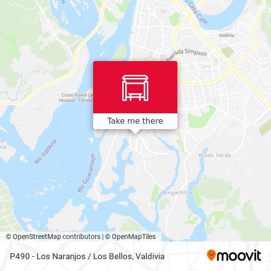 Mapa de P490 - Los Naranjos / Los Bellos