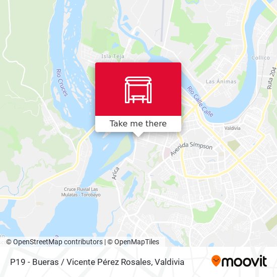 P19 - Bueras / Vicente Pérez Rosales map