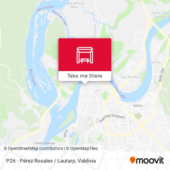 P26 - Pérez Rosales / Lautarp map