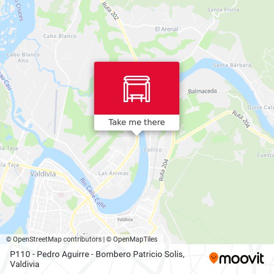 P110 - Pedro Aguirre - Bombero Patricio Solis map