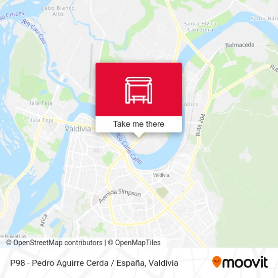 Mapa de P98 - Pedro Aguirre Cerda / España